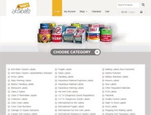 Tablet Screenshot of manylabels.com
